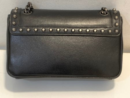 Prada Black Flap Studded Crossbody Bag