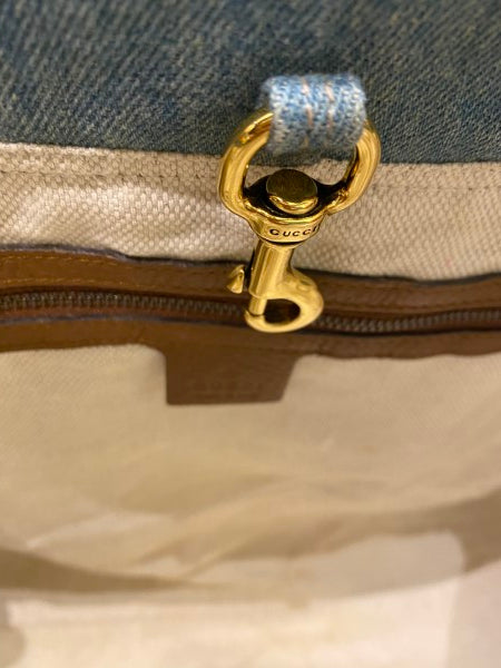 Gucci Blue Denim Soho Shoulder Bag