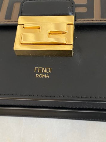 Fendi Bicolor Kan U Top Handle Bag