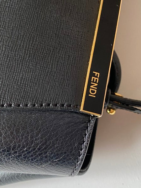 Fendi Black 2 Jour Bag