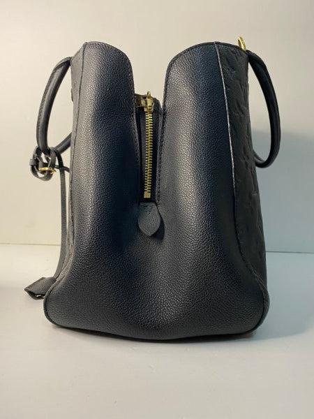 Louis Vuitton Black Montaigne Empreinte Tote Bag