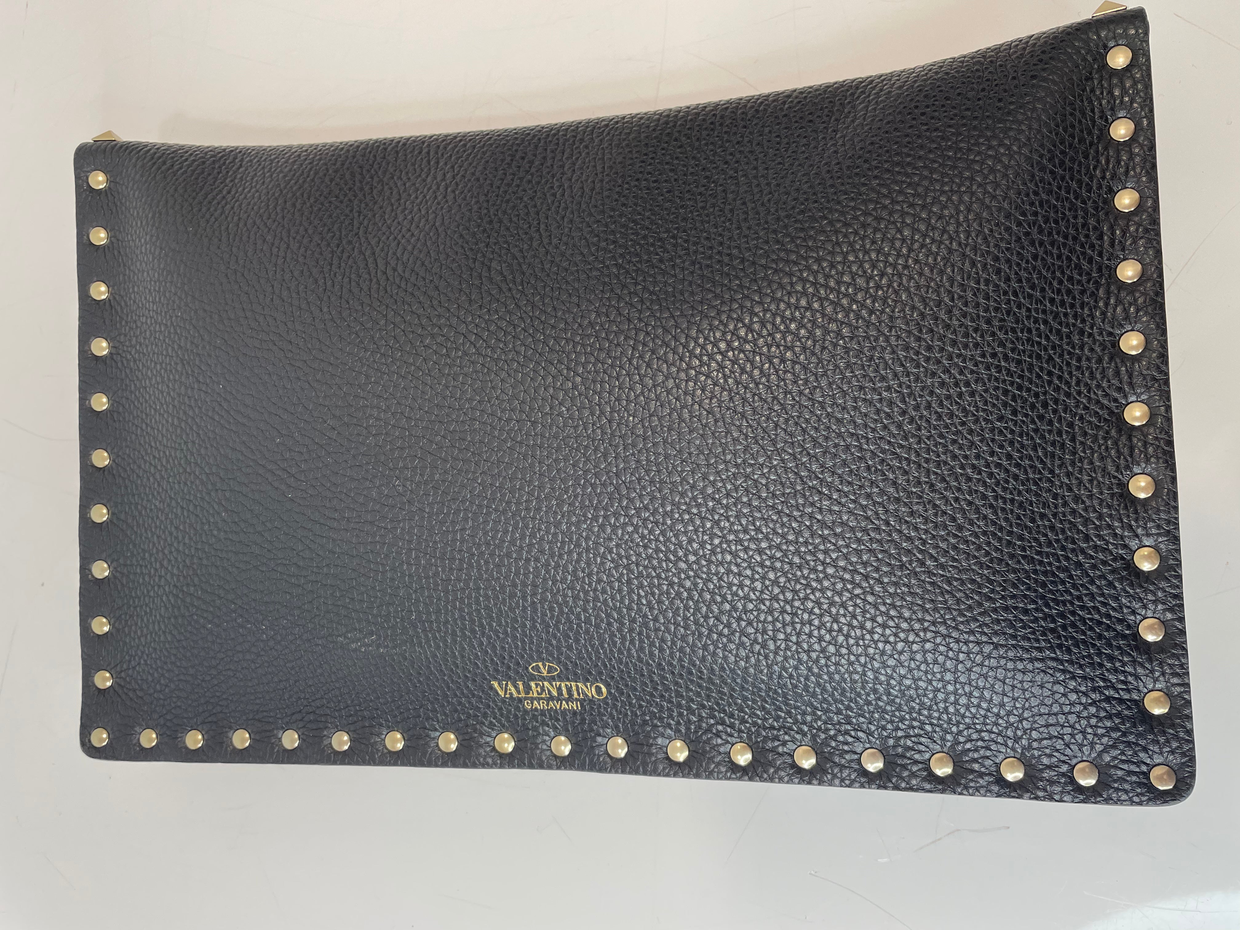 Valentino Black Rockstuds Clutch