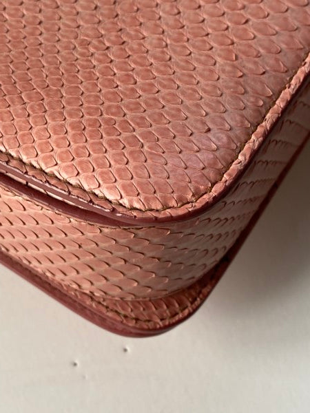 Tom Ford Pink Python Natalia Twist Lock Bag