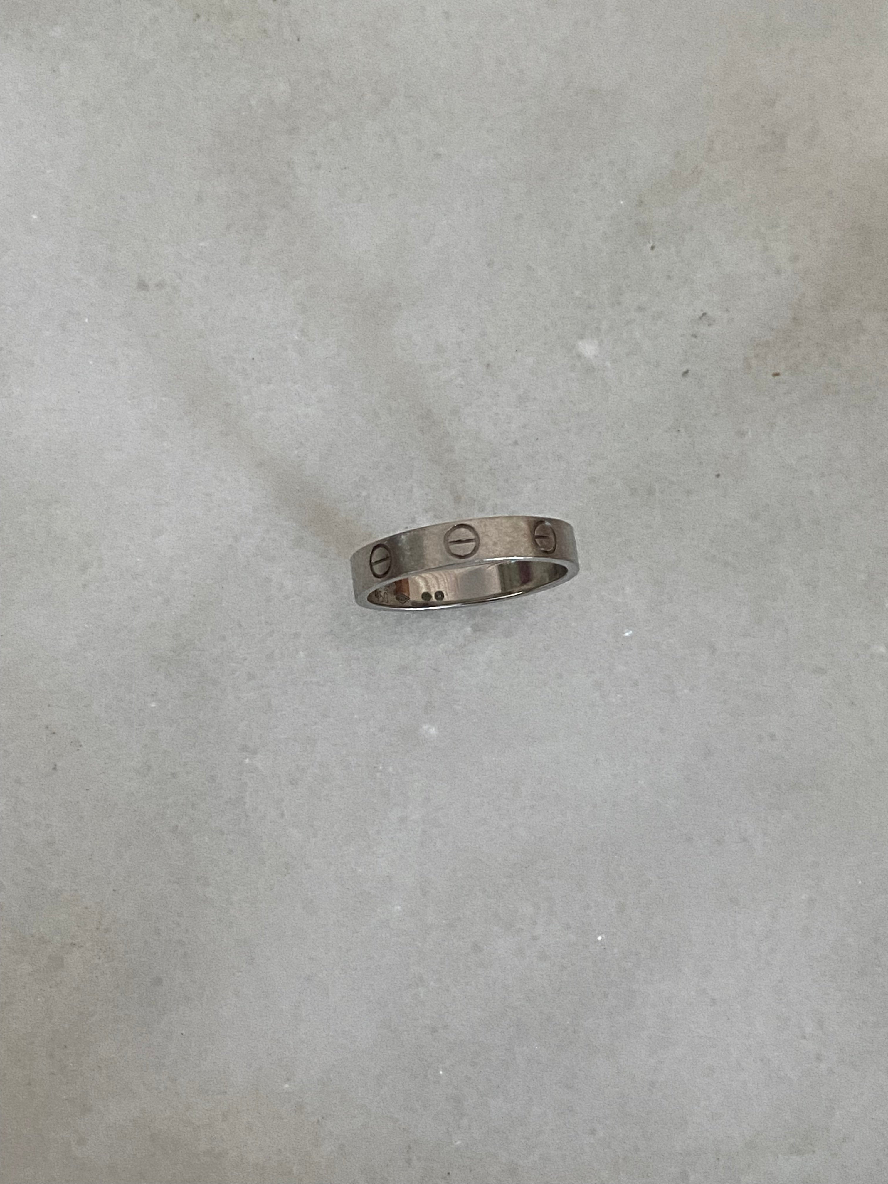 Cartier Platinum All Mini Love Ring 54