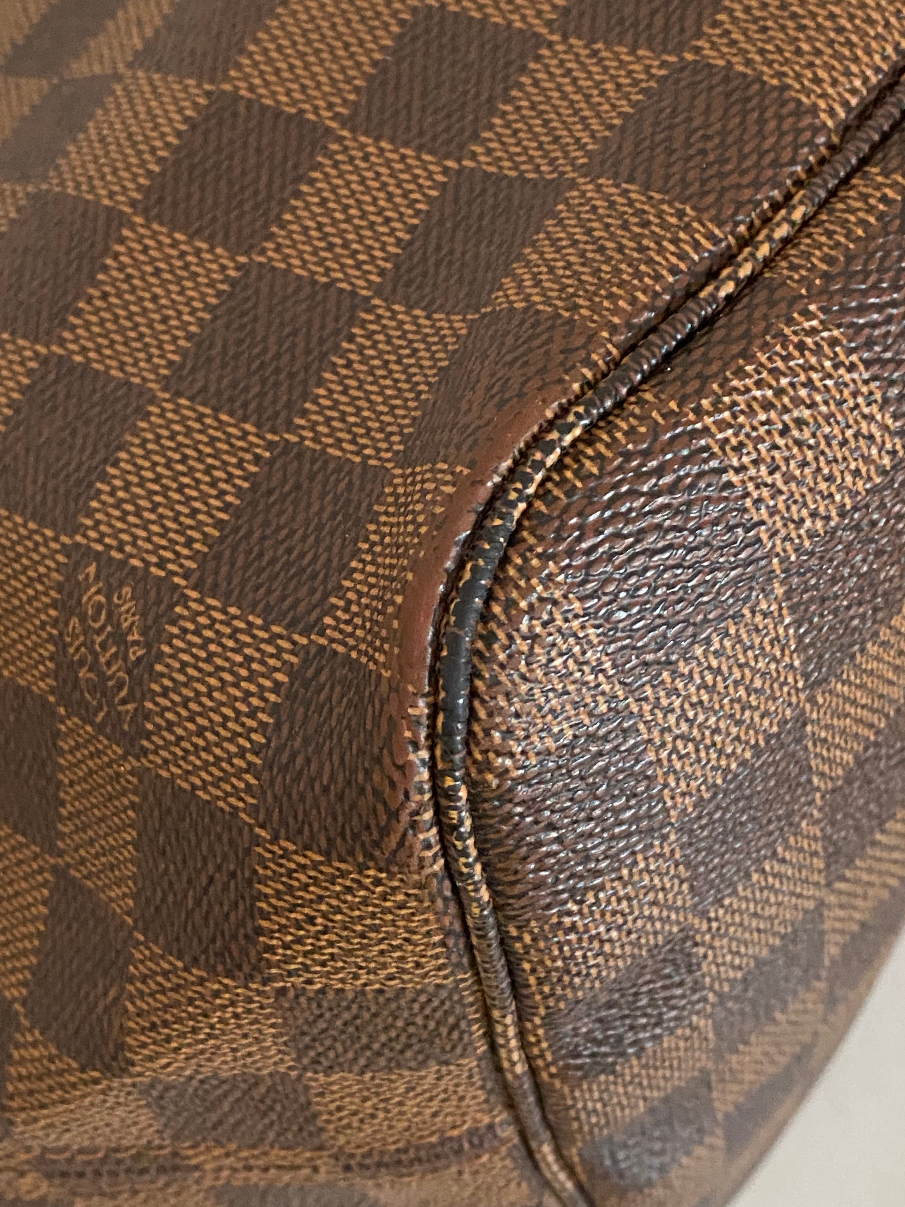 Louis Vuitton Damier Ebene Neverfull MM Bag