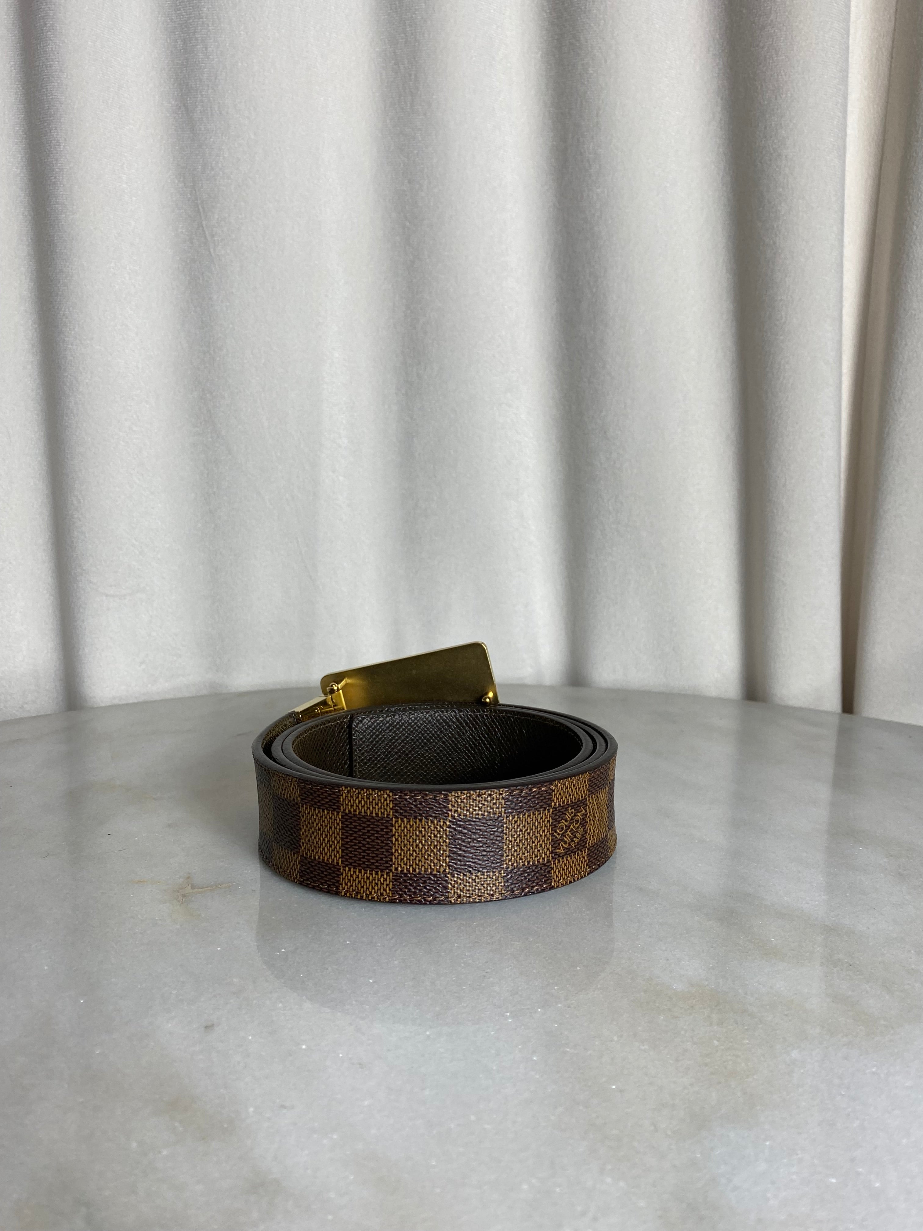 Louis Vuitton Damier Ebene Belt 38