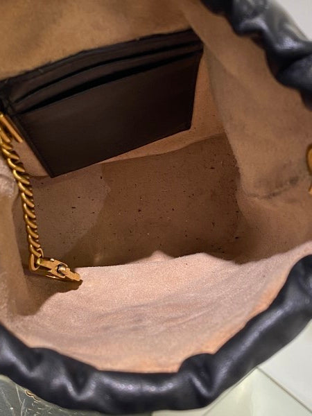 Gucci Black GG Marmont Mini Bucket Bag