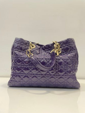 Christian Dior Soft Purple Lady Dior Large Bag