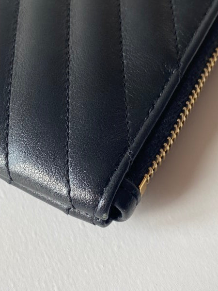 YSL Black Monogram Cassandre Classic Clutch