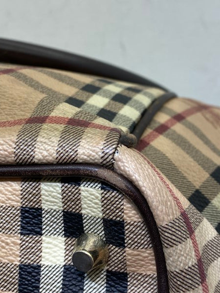 Burberry Brown Haymarket Shoulder Bag