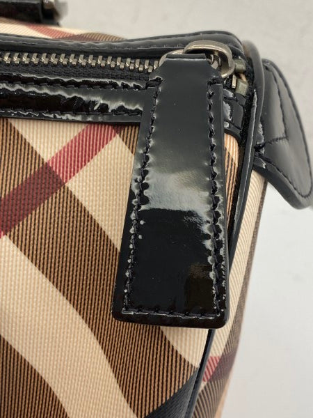 Burberry Haymarket Black Boston Bag