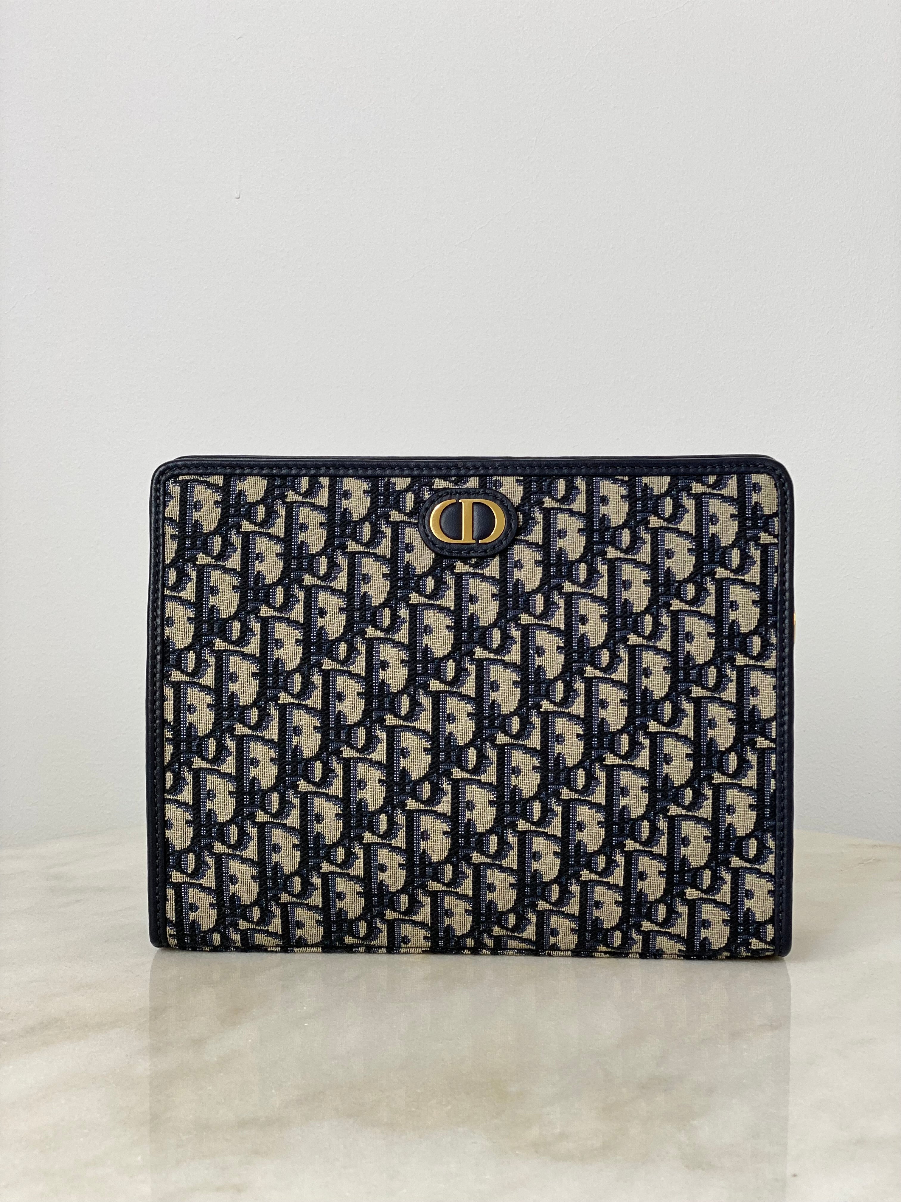 Christian Dior Blue 30 Montaigne Dea Pouch