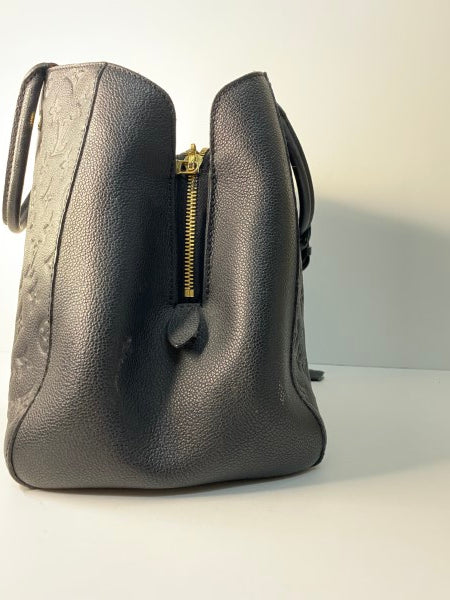 Louis Vuitton Black Montaigne Empreinte Tote Bag