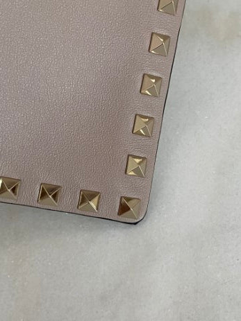 Valentino Nude Envelope Studded Clutch