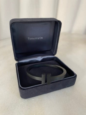 Tiffany & Co Black Coated Stainless Steel Bracelet