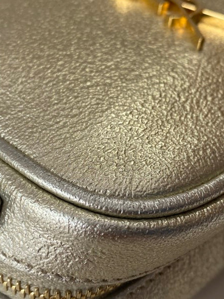 YSL Metallic Monogram Blogger Bag