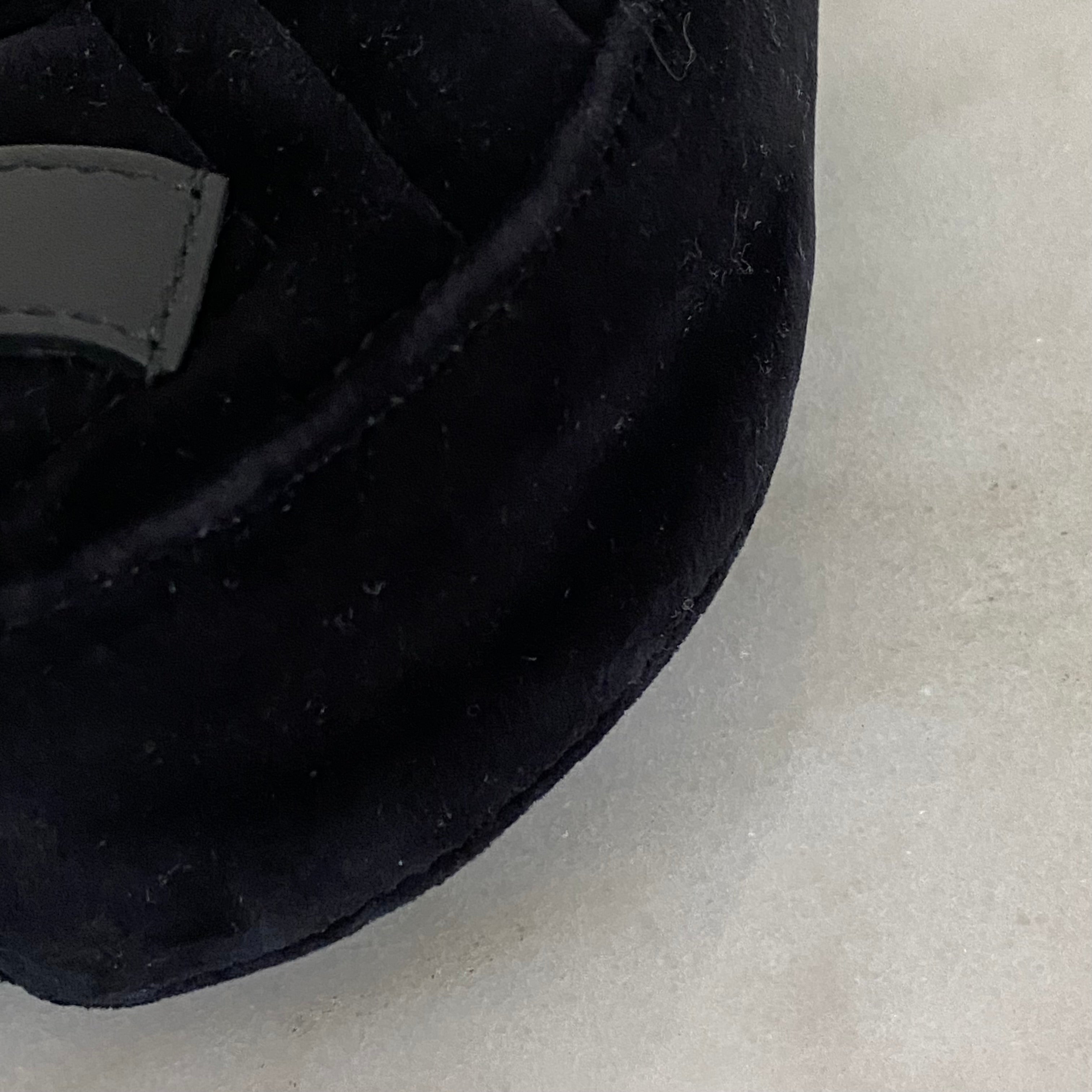 Gucci Black Velvet Marmont Mini Belt Bag