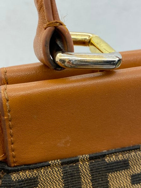 Fendi Tobacco FF Peekaboo Medium Bag