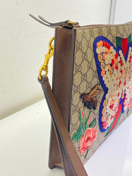 Gucci Multicolor GG Butterfly Pouch