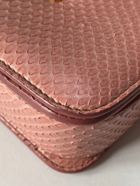 Tom Ford Pink Python Natalia Twist Lock Bag