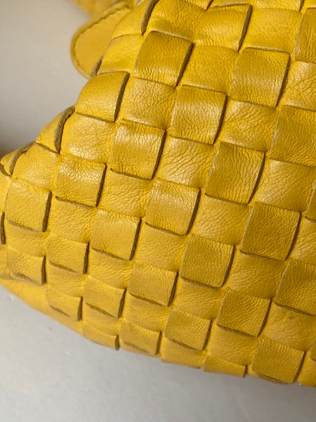 Bottega Veneta Yellow Nappa Hobo Bag