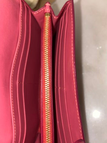 Burberry Haymarket Pink Flap Long Wallet