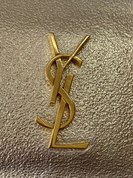 YSL Metallic Monogram Blogger Bag