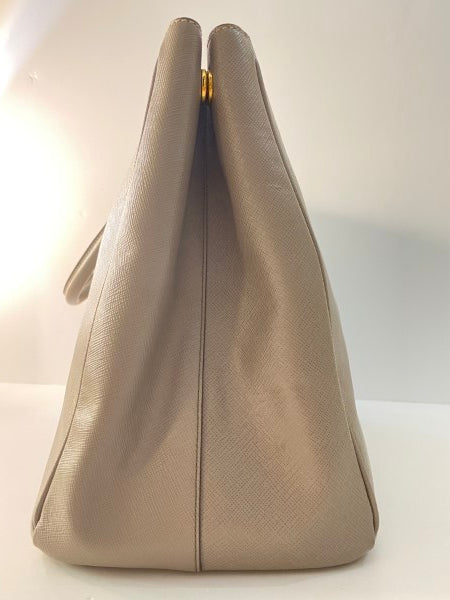 Prada grey tote discount bag