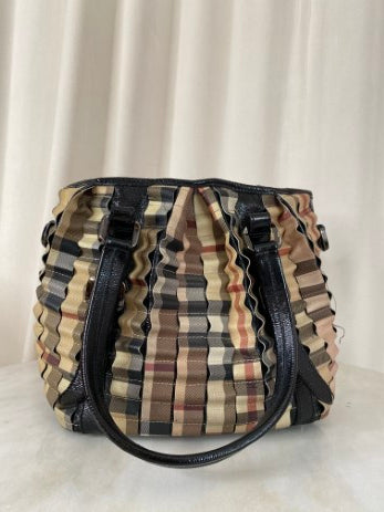 Burberry House Check Black Shoulder Bag