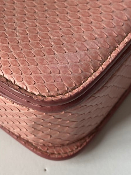 Tom Ford Pink Python Natalia Twist Lock Bag