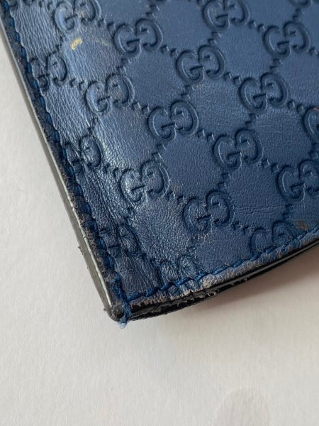 Gucci Navy Blue GG Guccissima Mobile Case