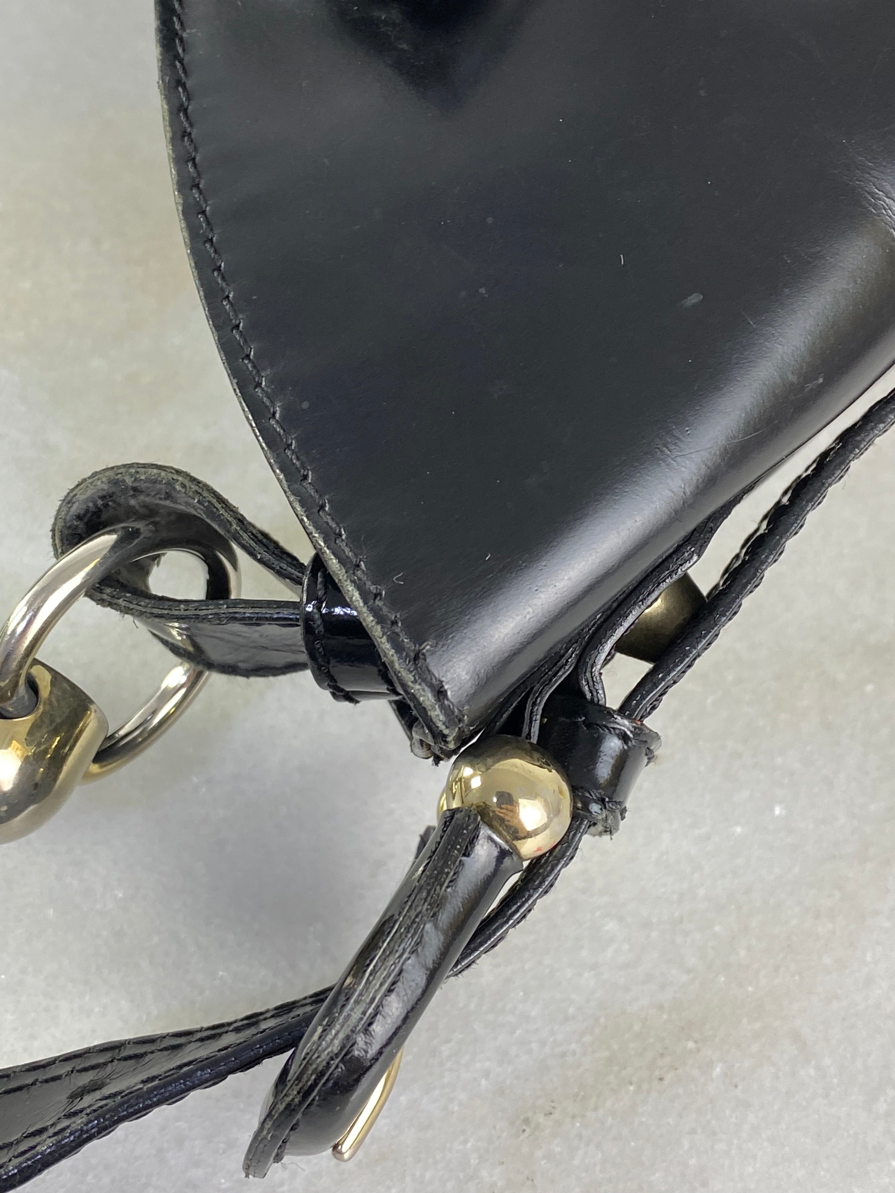Burberry Black Nylon Vernis Bromley Ad Hobo Bag