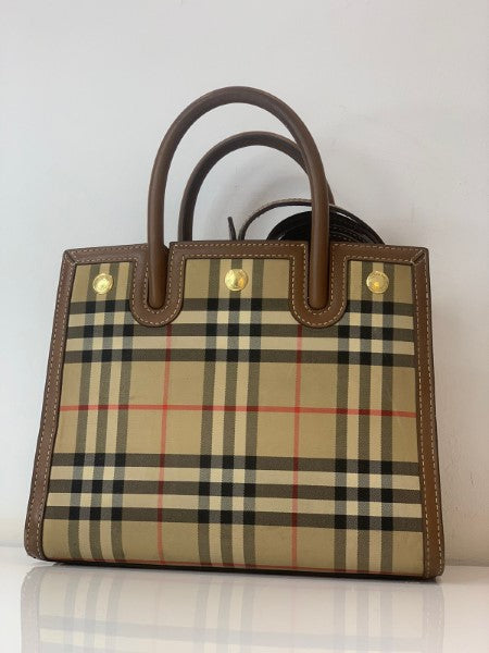 Burberry Title Vintage Check Small Bag