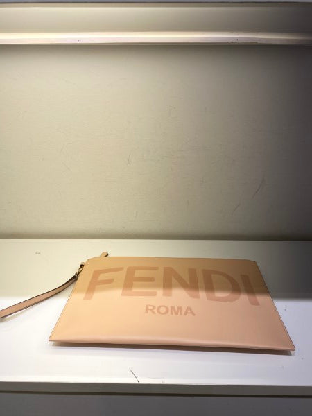 Fendi Bicolor Flat Roma Clutch