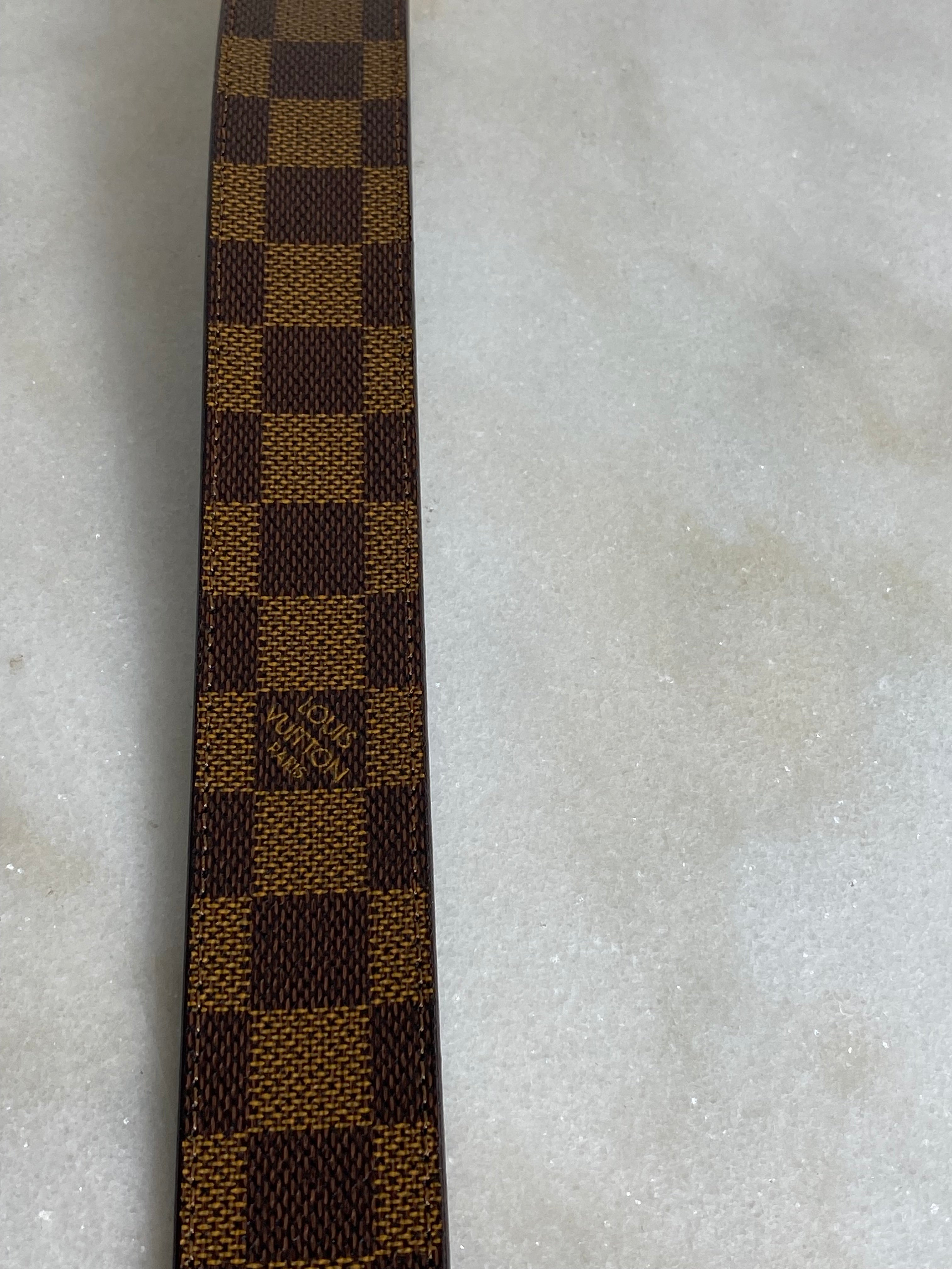 Louis Vuitton Damier Ebene Belt 38