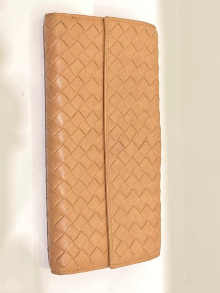 Bottega Veneta Nude Long Wallet