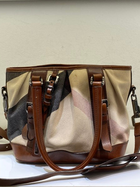 Burberry Brown Bridle House Check Bag