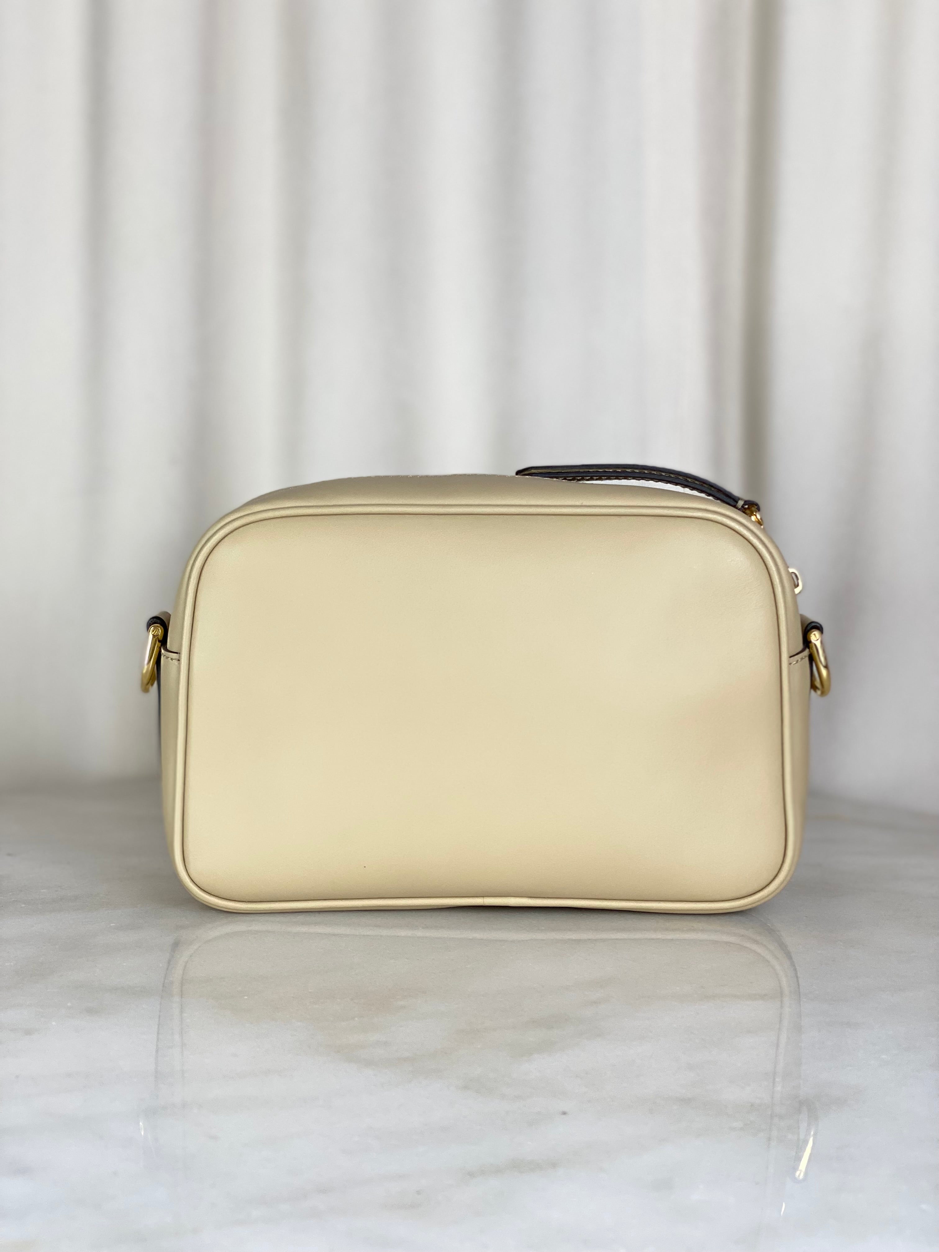 Fendi Beige Opaco F Amido Camera Crossbody Bag