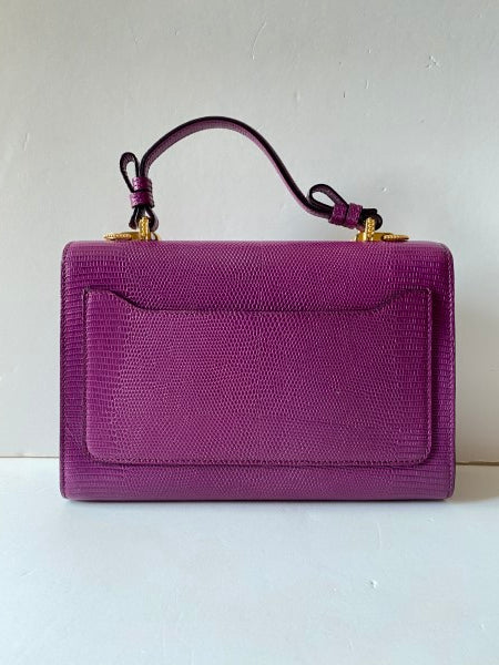 Dolce & Gabbana Purple Lucia Top Handle Bag