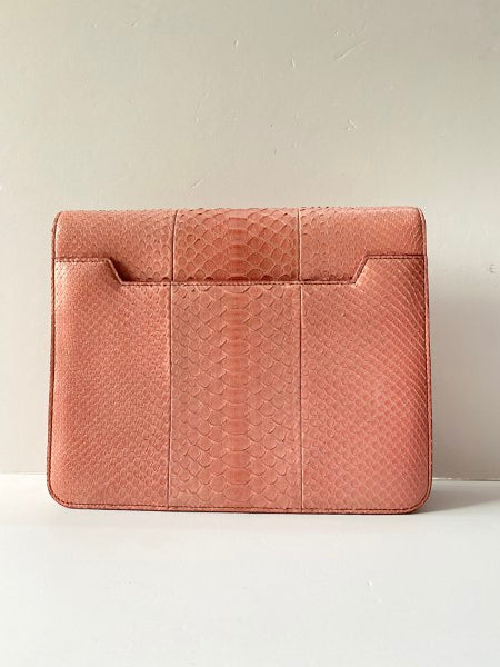 Tom Ford Pink Python Natalia Twist Lock Bag