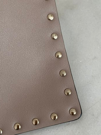 Valentino Nude Envelope Studded Clutch