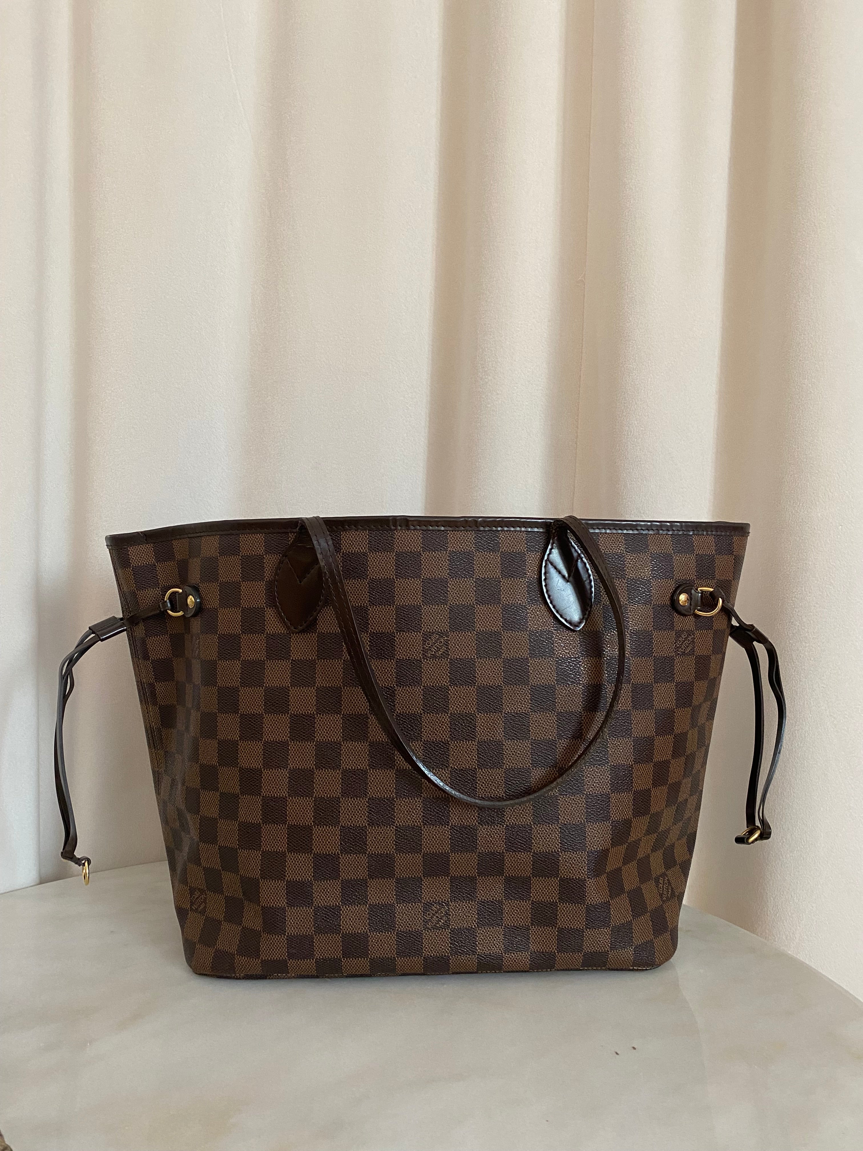 Louis Vuitton Damier Ebene Neverfull MM Bag