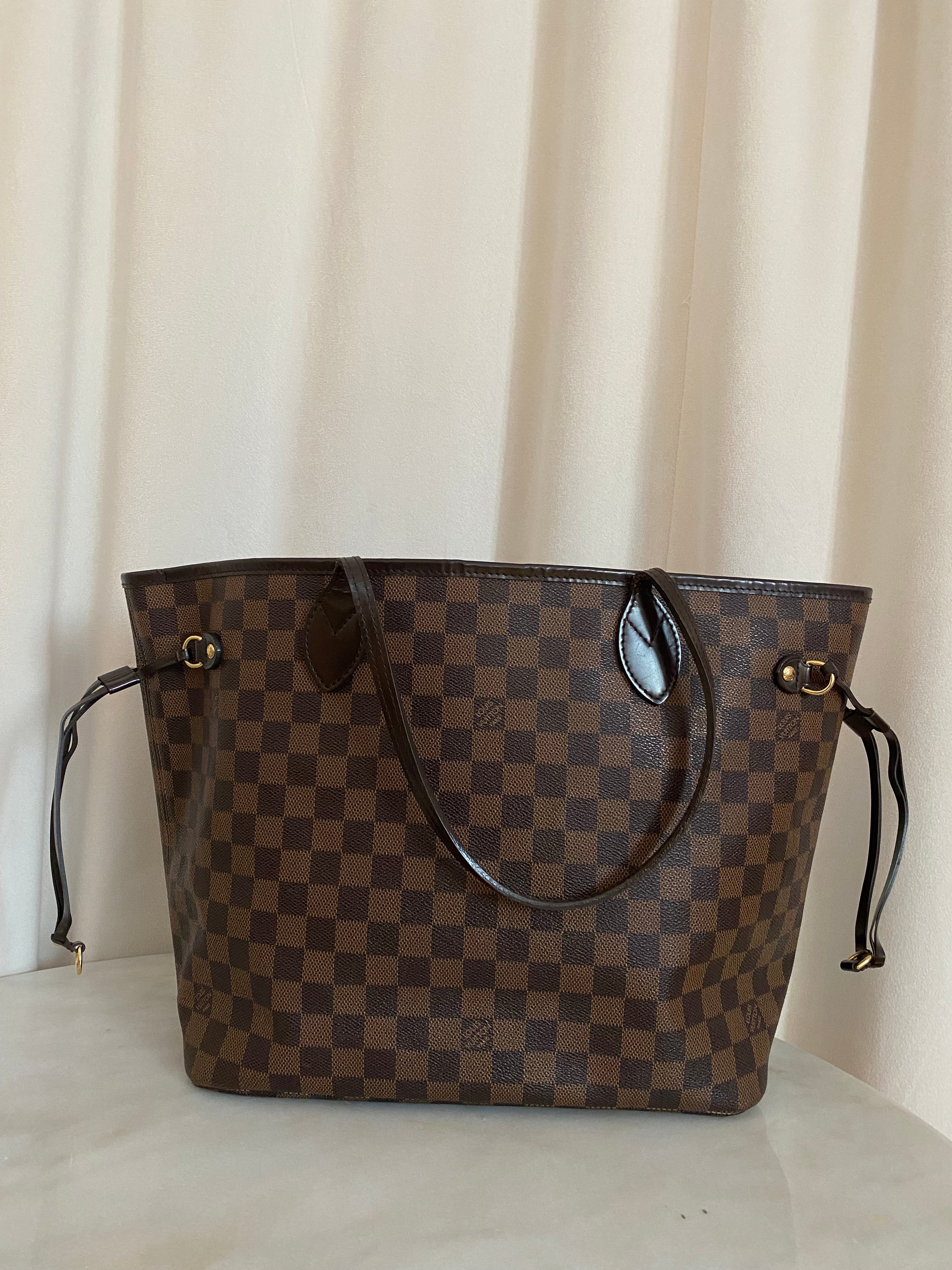 Louis Vuitton Damier Ebene Neverfull MM Bag