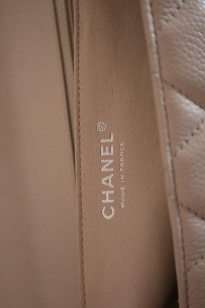 Chanel Beige Classic Jumbo Single Flap Bag