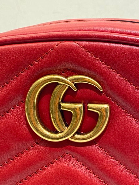 Gucci Red Marmont Belt Bag