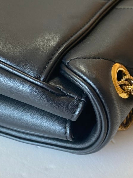 YSL Black Monogram Satchel Shoulder Bag