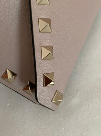 Valentino Nude Envelope Studded Clutch