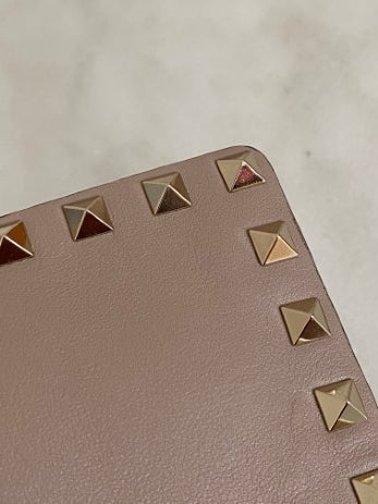 Valentino Nude Envelope Studded Clutch