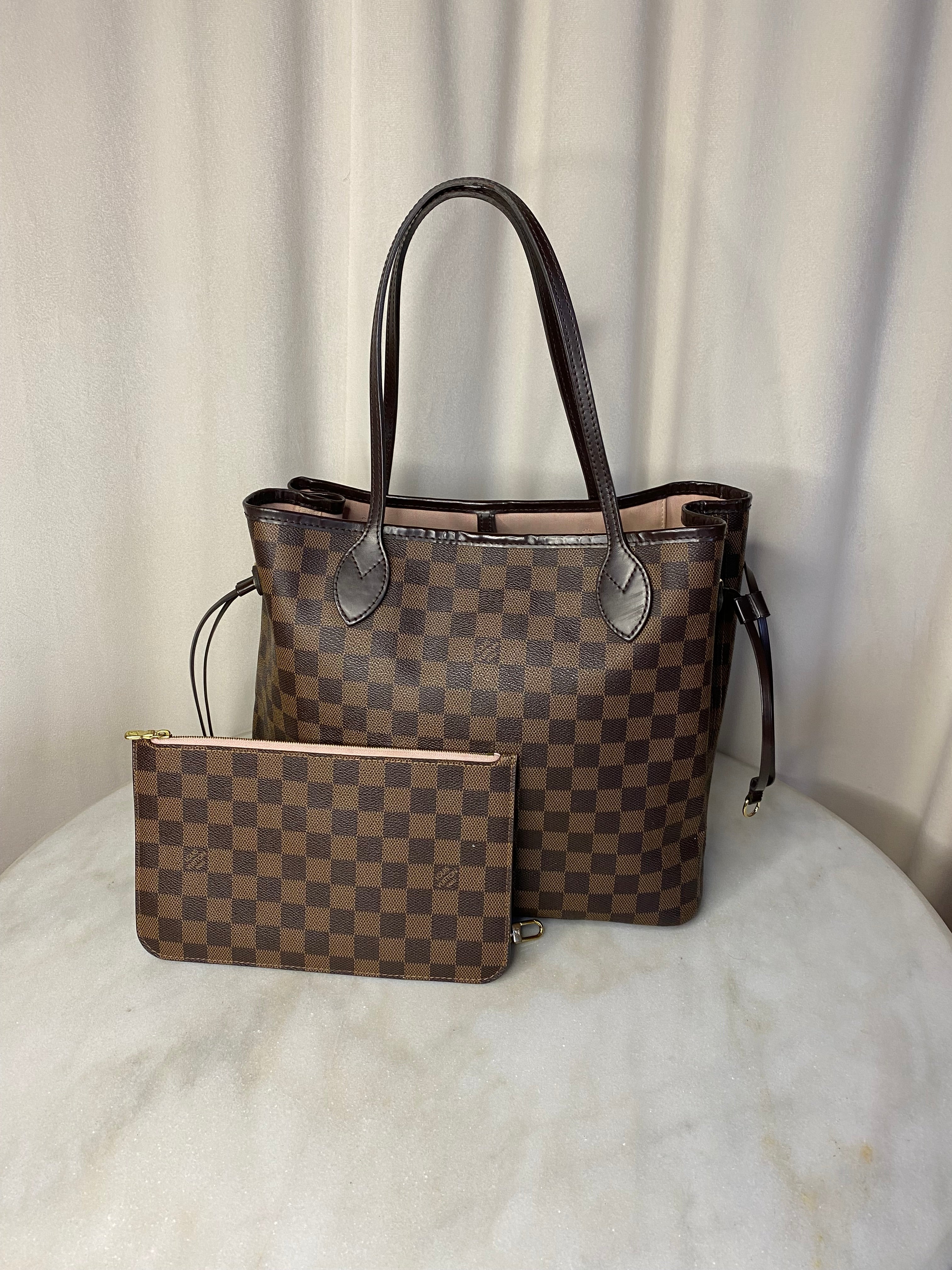 Louis Vuitton Damier Ebene Neverfull MM Bag