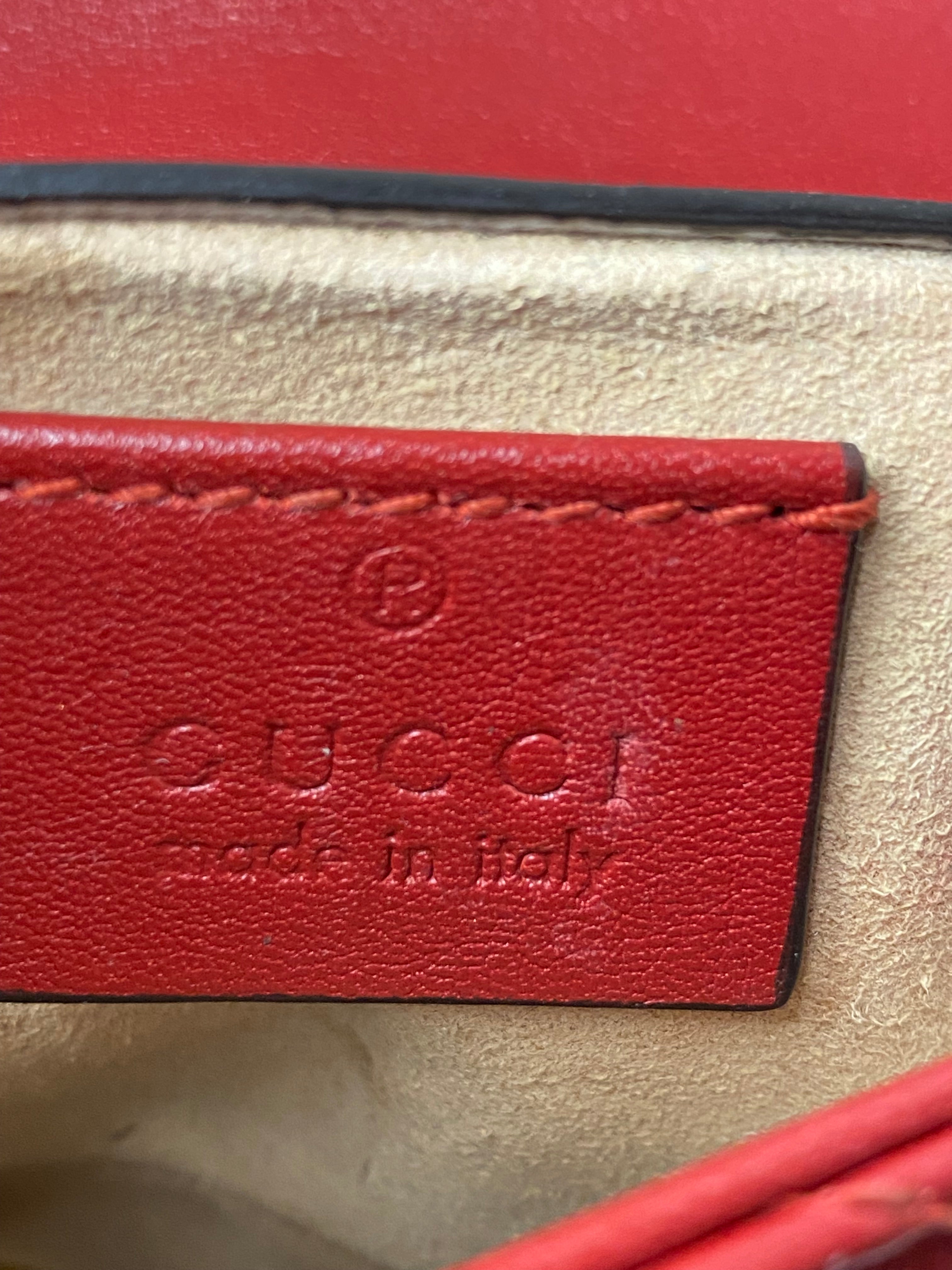 Gucci Red Marmont Super Mini Bag